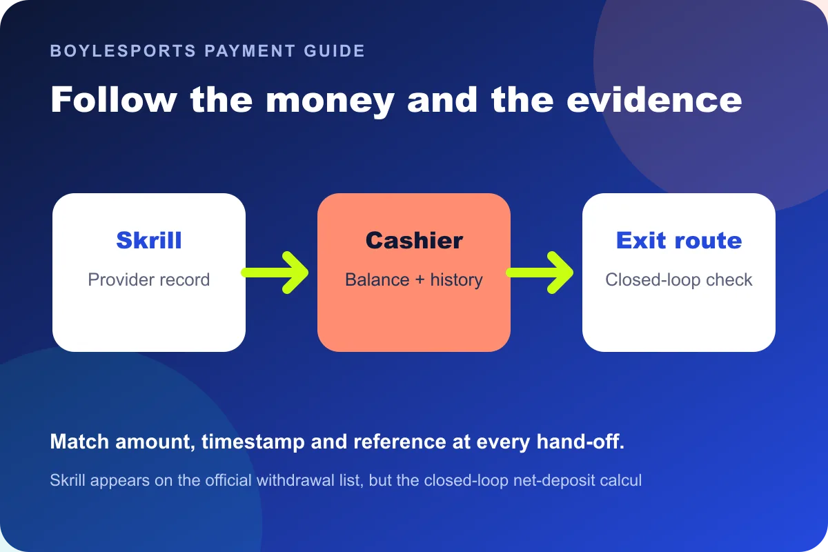 Skrill BoyleSports money and evidence route